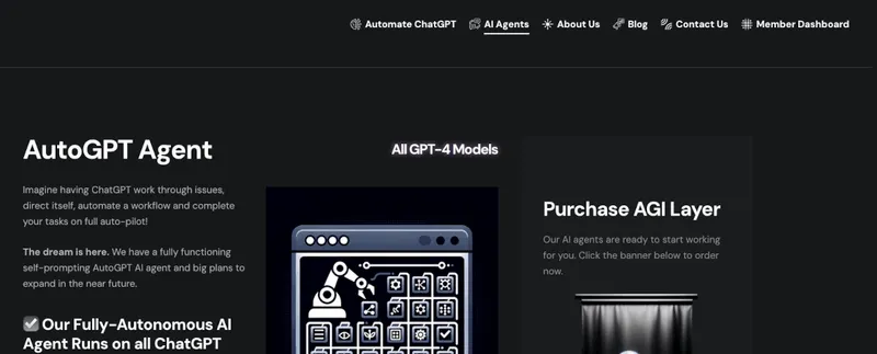 AGILayer AutoGPT Agent.