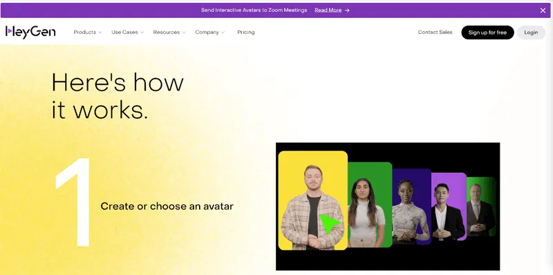 HeyGen ist ein KI-Avatar-Anbieter.