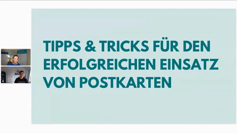 Tipps und Tricks für den Einsatz von Postkarten